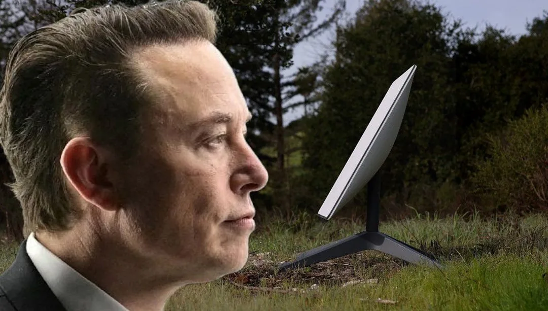 Elon Musk ve Starlink başlığıyla ilgili haber görseli, teknoloji ve sorun odaklı