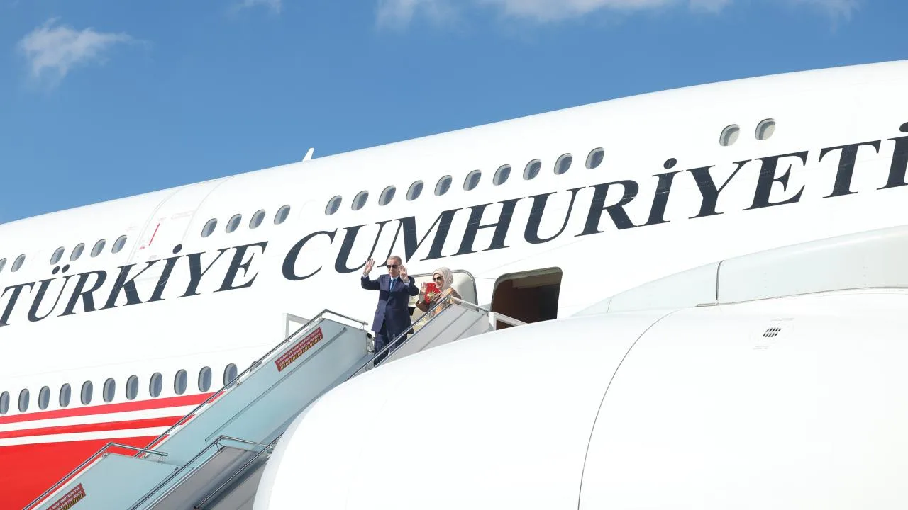 Cumhurbaşkanı Erdoğan görüşme açıklaması yaparken konuşuyor