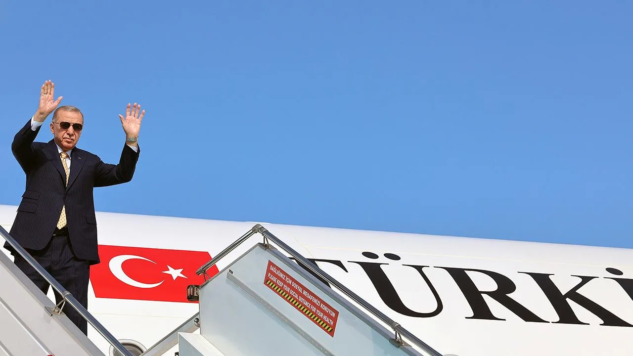 Cumhurbaşkanı Erdoğan'ın Azerbaycan ziyaretine ilişkin fotoğraf