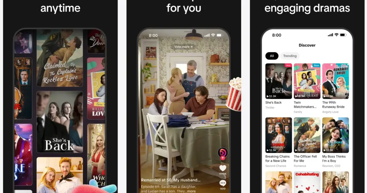 TikTok logosu ve kısa dikey video çerçevelerinin birleşimini çağrıştıran kompozisyon, mikro-dizi konseptini vurguluyor