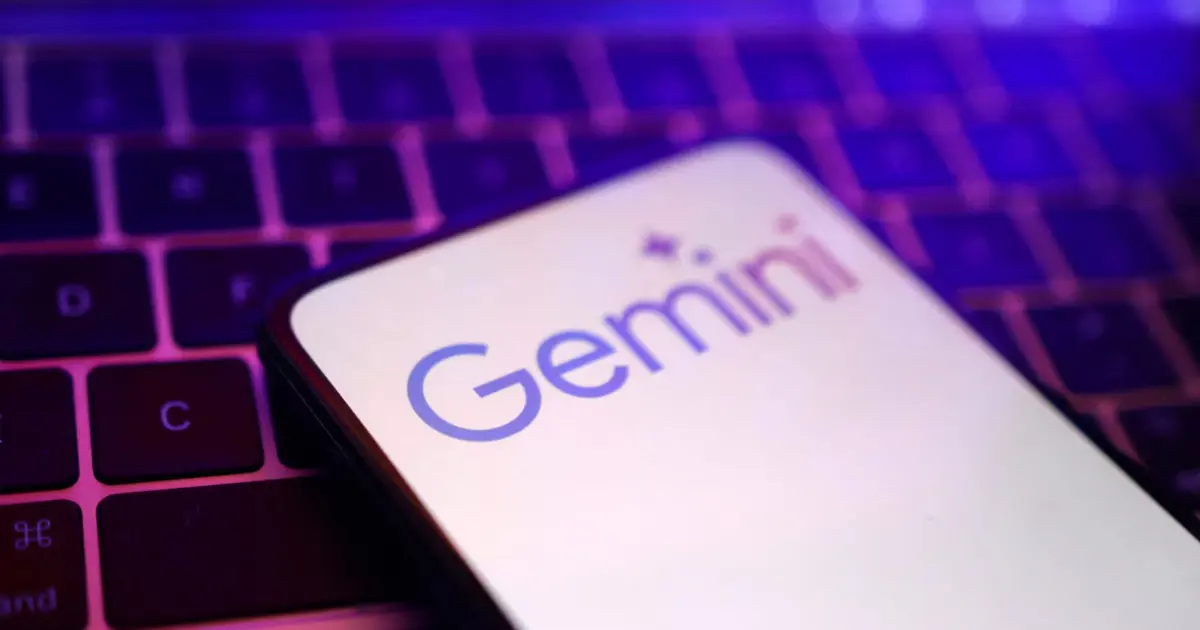 Gemini yapay zeka logosu veya Google yapay zeka tanıtımı görselini çağrıştıran kompozisyon