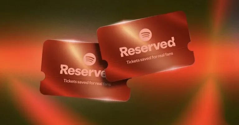 Spotify’un Reserved özelliğiyle sadık dinleyiciler için konser bileti ayrılmasıyla ilgili bir görsel