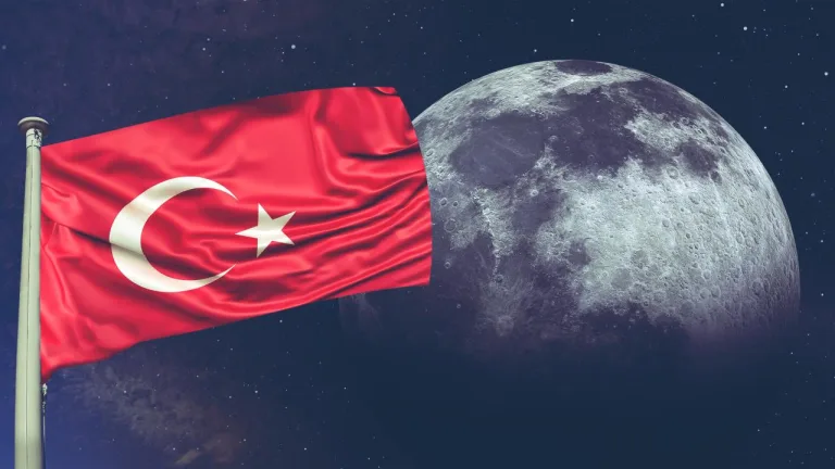 Türkiye'nin 2027'de Ay görevi için hazırlanan uzay aracının konsept görseli