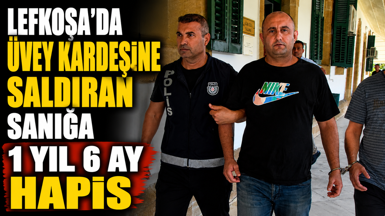 Lefkoşa’da yargılanan sanığın mahkeme salonunda duruşma anı