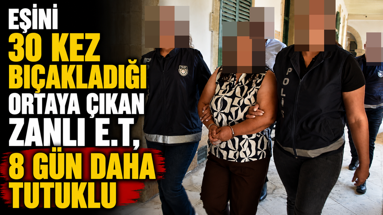 E.T. hakkında tutukluluk süresinin 8 gün daha uzatıldığı haber başlığına uygun bir görsel betimlemesi.