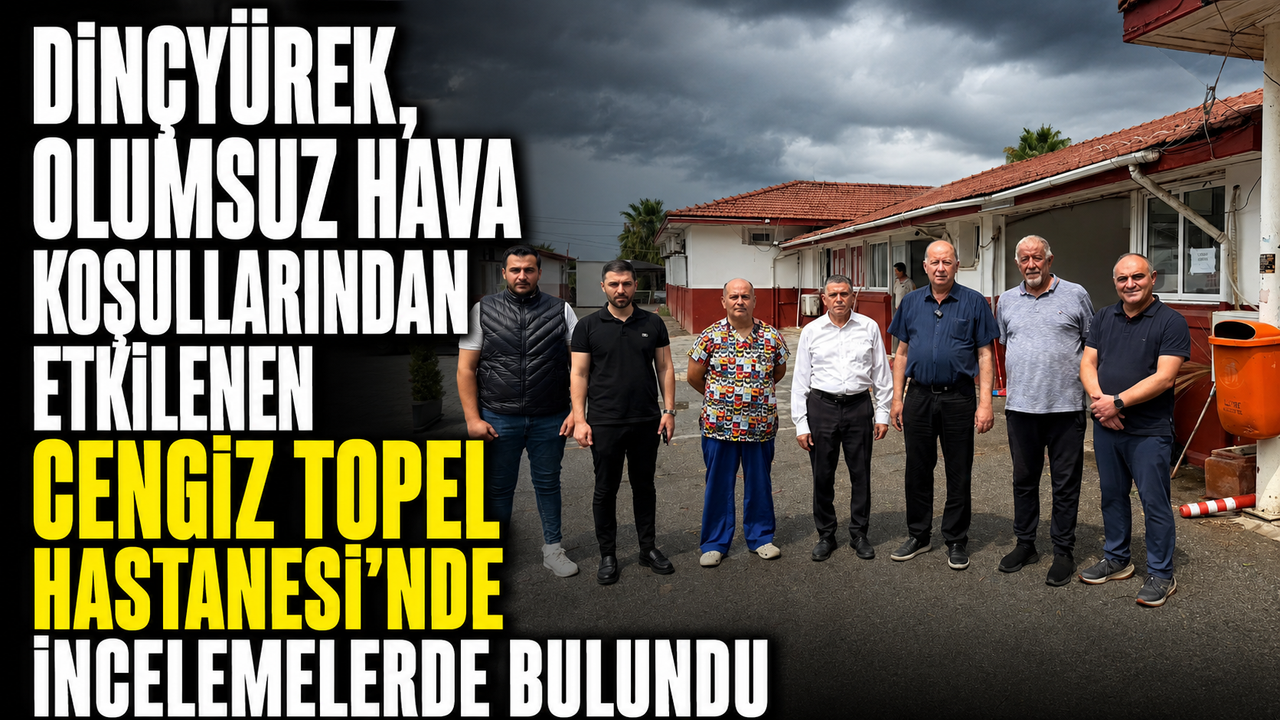 Dinçyürek konuşurken, hastane ve jeneratörle hizmet vurgusu yapan bir an