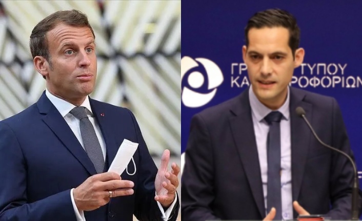 Macron için övgü dolu sözlerin yer aldığı haber görseli