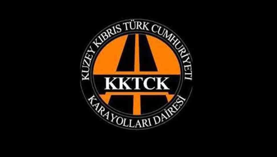 İskele Long Beach sahil yolunda aydınlatma bakım-onarım çalışması uyarı ve ekipmanları
