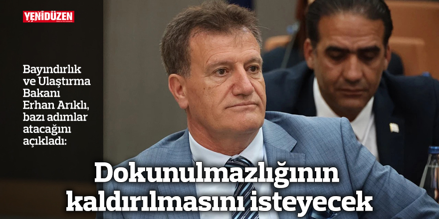 Arıklı’nın dokunulmazlığının kaldırılmasına ilişkin haber başlığı yazısı