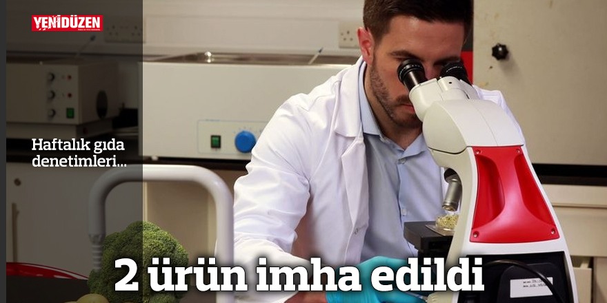 İki ürünün imha edildiğini belirten resmi açıklayan kısa, nötr alt metin