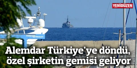 Alemdar gemisinin Türkiye'ye dönüşünü duyuran başlık görseli