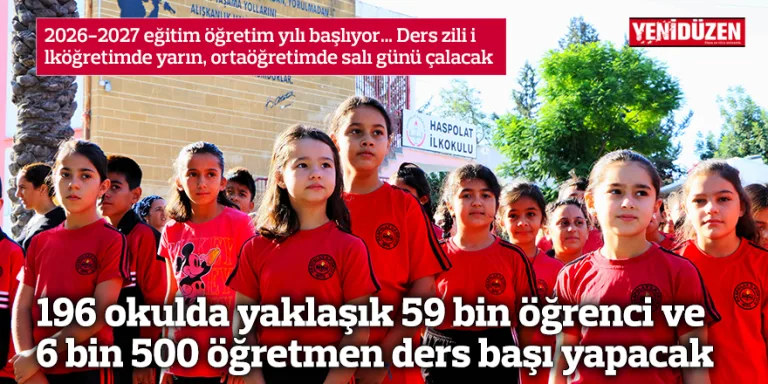 196 okulda öğrenciler ve öğretmenler okul bahçesinde bir araya geliyor
