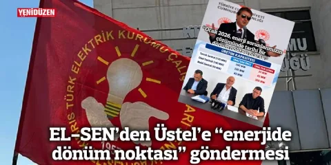 EL-SEN logosu ve Enerji Bakanı Üstel’in adının birlikte yer aldığı haber görseli