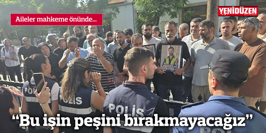 “Bu işin peşini bırakmayacağız” başlıklı habere ait fotoğraf, görsel detayları haberde belirtilmemiş.