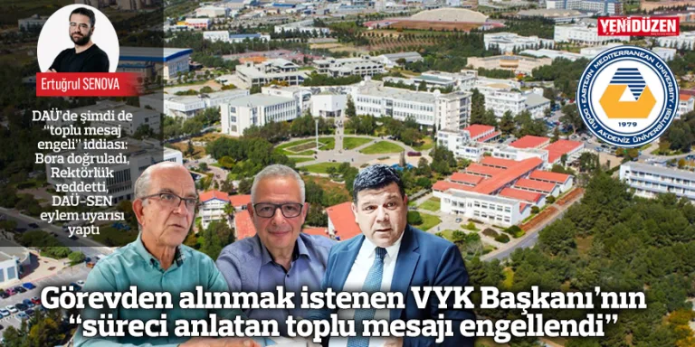 VYK Başkanı’nın toplu mesaj gönderme çabası engellendiğine ilişkin haber başlığına ait görsel.