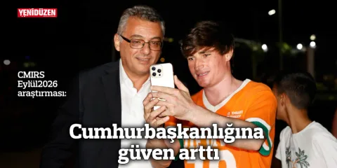 Cumhurbaşkanlığına yönelik güven artışını simgeleyen görsel