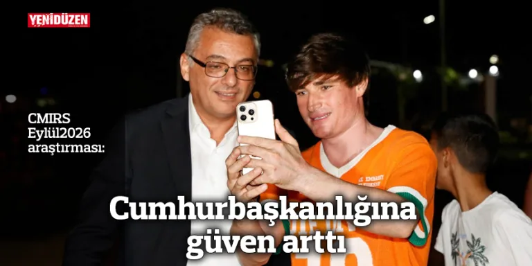 Cumhurbaşkanlığına yönelik güven artışını simgeleyen görsel