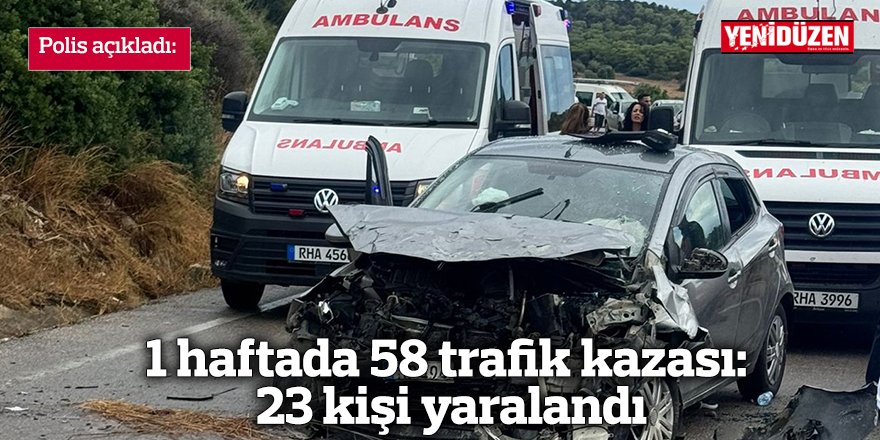 Trafik kazası sonucu yaralanan kişiler ve kurtarma ekipleri olay yerinde