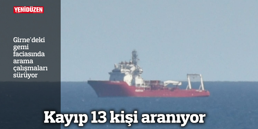 Kayıp olduğu belirtilen 13 kişiyi arayan yetkililere ilişkin belirsiz sahne