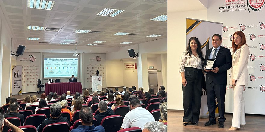 KKTC Dijital Dönüşüm Forumu 2026 etkinliğinden katılımcılar ve sahne gösterimi