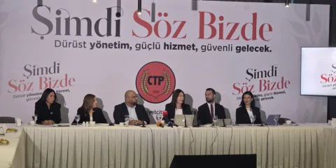CTP’nin yolsuzlukla mücadele stratejisini anlatan toplantı veya belge sunumuna atıf
