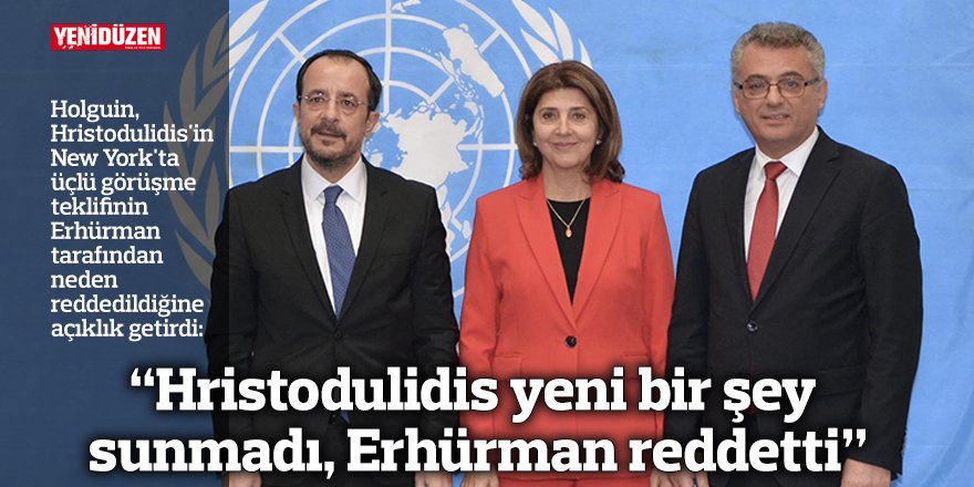 Hristodulidis ile Erhürman başlıkta adı geçen siyasetçilerle ilgili haber görseli