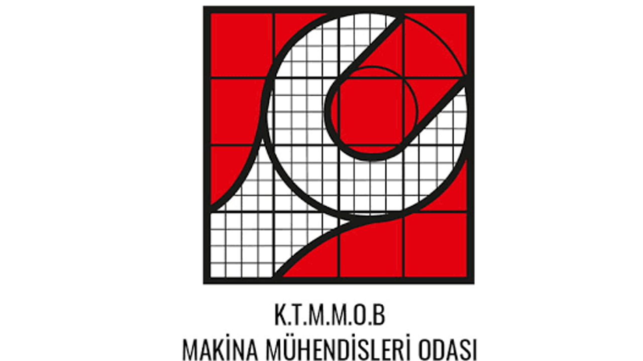 Makina Mühendisleri Odası logosu ve yetkililerin açıklama yaptığı bir basın toplantısı görüntüsü
