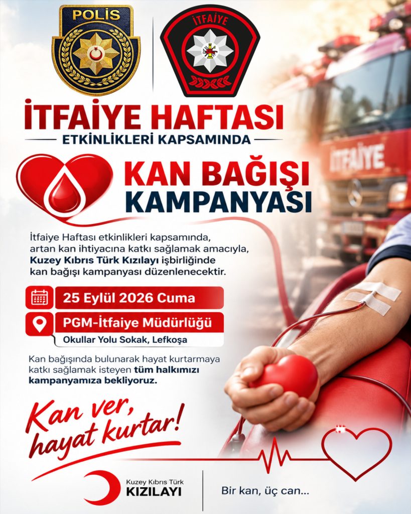 İtfaiye Haftası duyurusu için kullanılan etkinlik afişi veya logo gösteriliyor.
