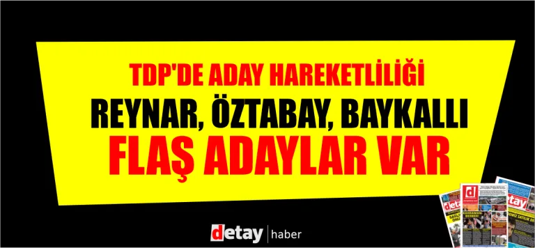 TDP adayları Reynar, Öztabay ve Baykallı'nın isimlerinin yer aldığı görsel
