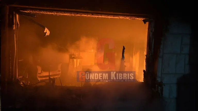 Değirmenlik’te aynı eve yönelik ikinci kundaklama olayıyla ilgili görüntü
