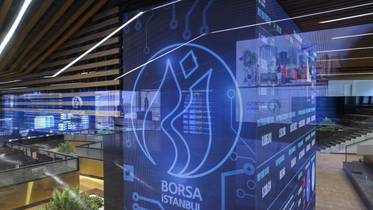 Borsada tüm zamanların en yüksek işlem hacmini gösteren başlık ve boş resim altı metni