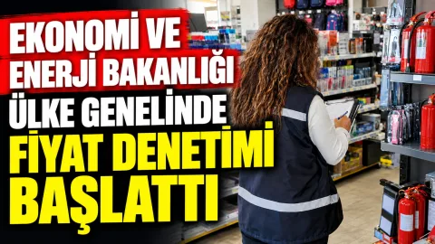 Ekonomi ve Enerji Bakanlığı yetkililerinin fiyat denetimi bildirisiyle ilgili görsel