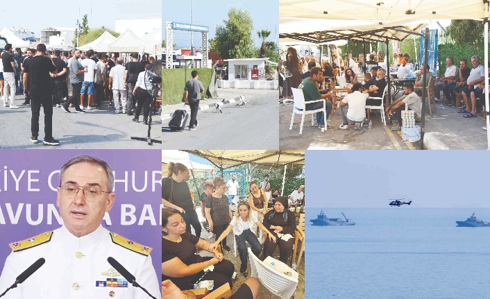 Enkazın 550 metre derinlikte olduğunu belirten başlık yazısı