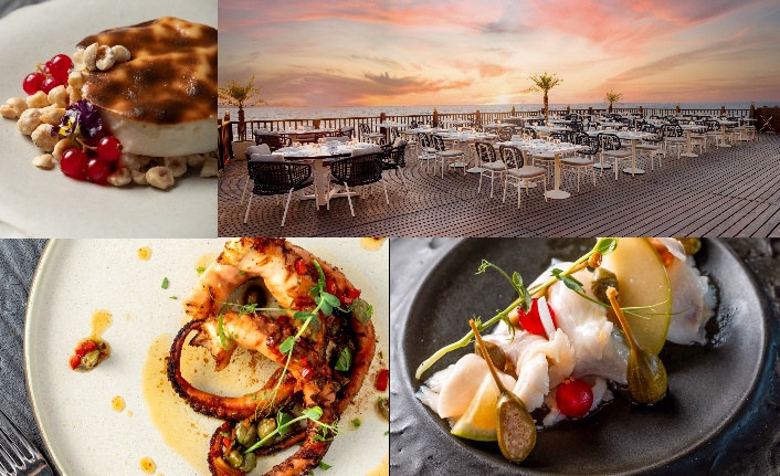 Fora Balık logosu veya restoranın deniz ürünleri sunumuna dair bir görsel, iç mekân veya tabağın yakın planı
