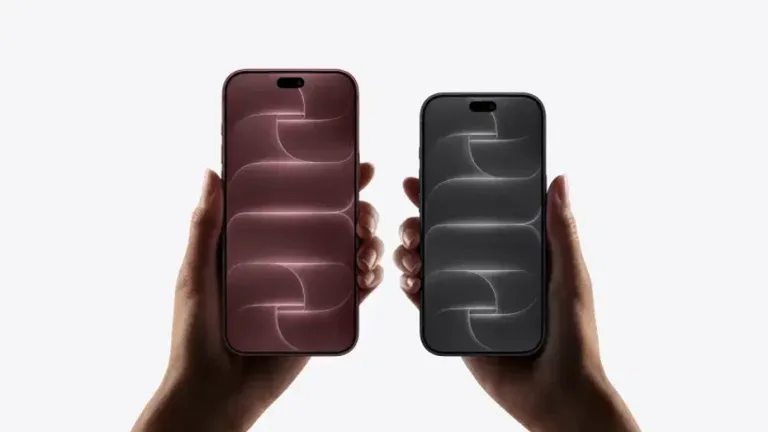 iPhone 18 Pro'nun zarar görmüş bir modeli ve onarım süreçlerine dair Apple logosu veya teknik servis ortamını andıran sahne