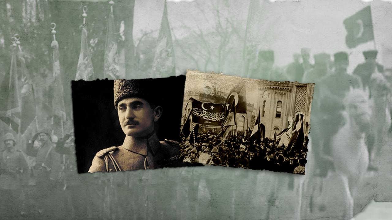 Kafkas İslam Ordusu ile ilgili Osmanlı dönemine ait tarihi bir sahne veya grup portresi