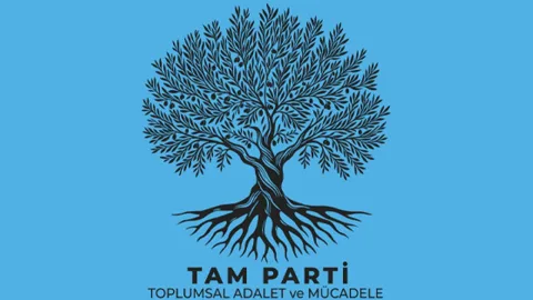 TAM Parti logosu veya parti yetkililerinin birlikte durduğu bir seçim anı