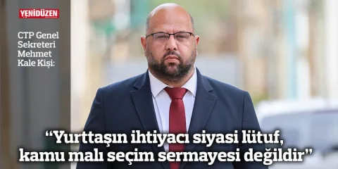 Yurttaşın ihtiyaçlarının siyasi lütuf değil, kamu malının seçim malzemesi olmadığına vurgu yapan mesaj yazılı görsel