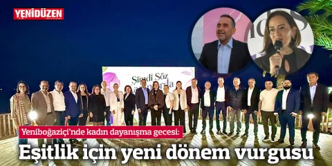 Yeniboğaziçi'nde bir araya gelen kadınların dayanışma gecesinden samimi anlar