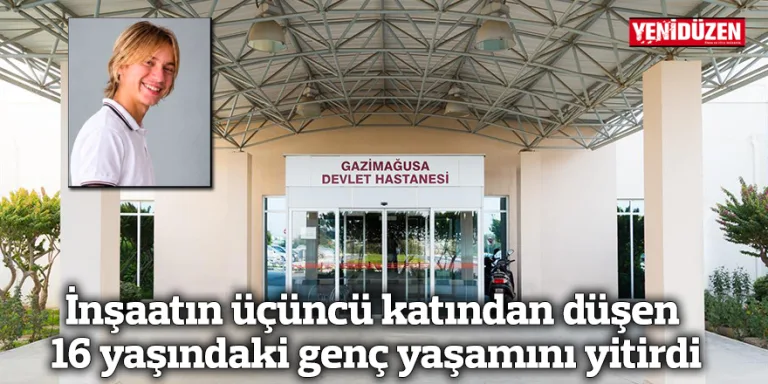 İnşaatın üçüncü katından düşen 16 yaşındaki gencin olay yerinde güvenlik önlemleri ve inceleme