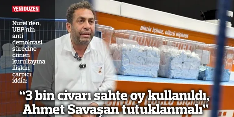 Başlıkta sahte oy ve Ahmet Savaşan’ın tutuklanması talebi vurgulanıyor