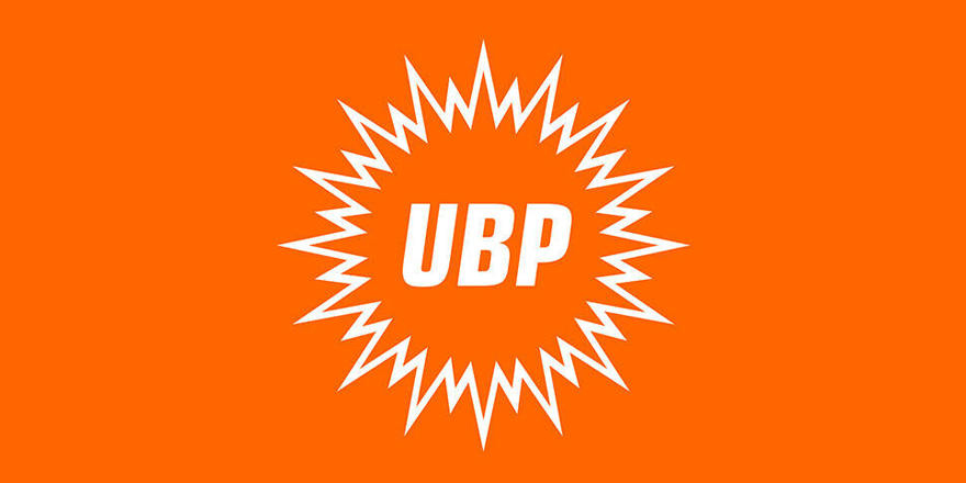 UBP logosu veya parti toplantısına ilişkin, aday belirleme süreciyle ilgili bir kare