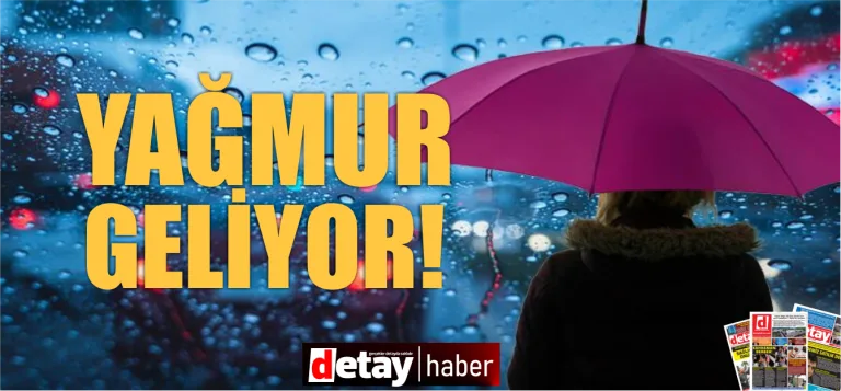 KKTC için meteorolojinin gök gürültülü sağanak uyarısını gösteren hava durumu ikonu ve harita