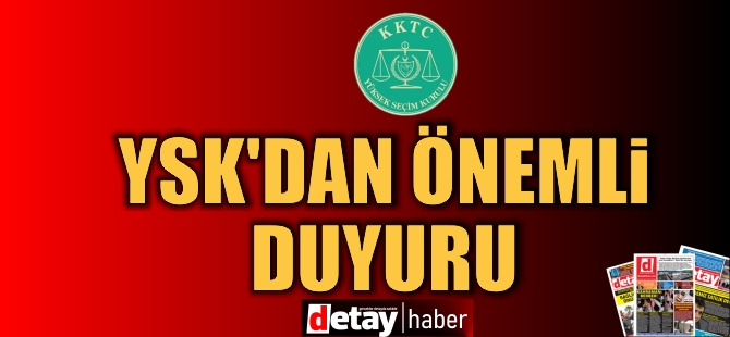 YSK ve takvim vurgusu: Adaylık başvurularının son tarihinin 30 Ekim olduğu hatırlatılıyor
