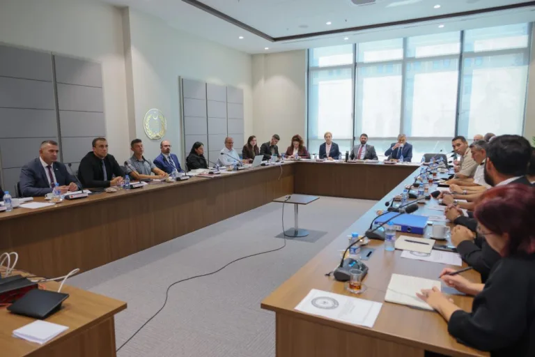 Gemi Faciasını Araştırma Komitesi toplantı salonunda bir araya gelmiş üyeler