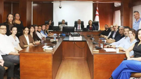 Berova, Maliye Teftiş ve İnceleme Kurulu’nun yurtiçi eğitim programı sırasında konuşma yaparken