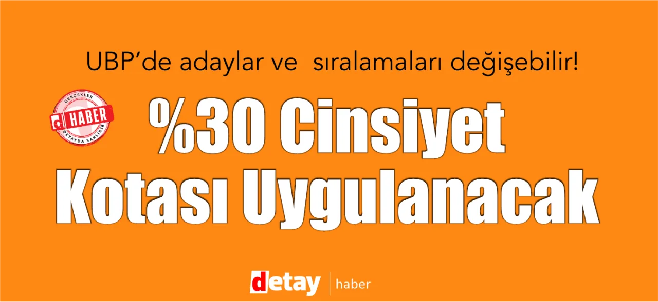 UBP'nin 50 adayından yalnızca 9'unun kadın olduğunu vurgulayan haber görseli için kısa açıklama