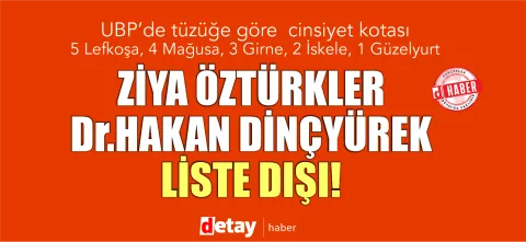 UBP PM toplantısı duyurusuna ilişkin başlık kartı; cinsiyet kotası ve 50 kişilik liste vurgulanıyor