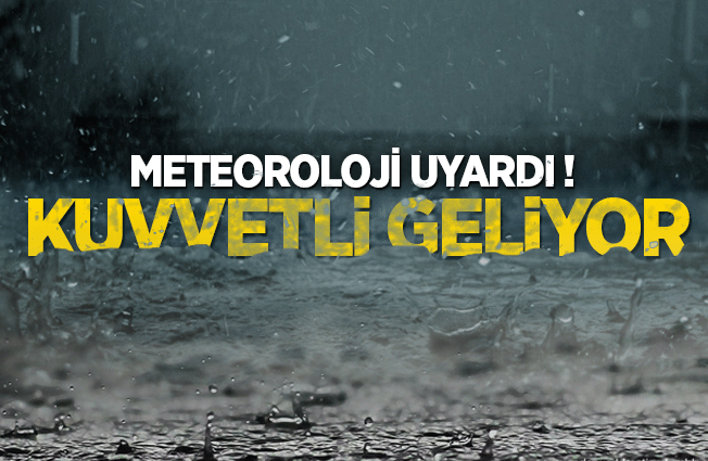 Meteoroloji uyarı başlığı: yarın için kuvvetli sağanak ve tedbir çağrısı