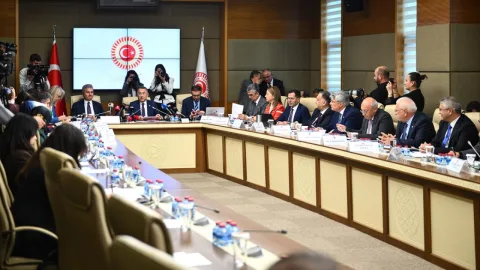 Mekke Anlaşması ile ilgili TBMM Dışişleri Komisyonu toplantısına ilişkin görsel